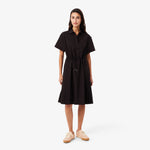 Wool blend Pleated Polo Dress