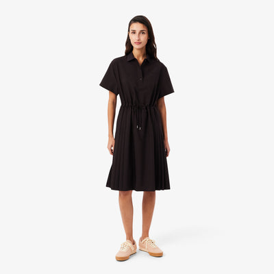 Wool blend Pleated Polo Dress