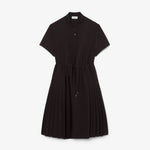 Wool blend Pleated Polo Dress