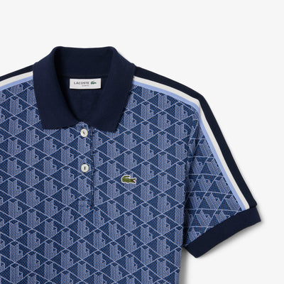 Slim Fit Monogram Jacquard Polo Dress