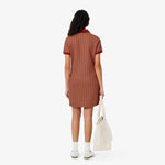 Slim Fit Monogram Jacquard Polo Dress