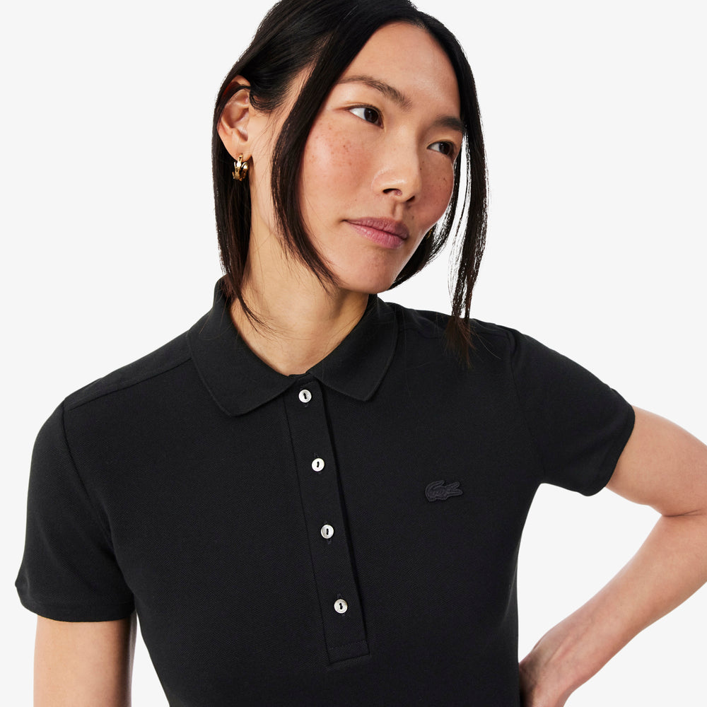 Slim Fit Stretch Petit Piqué Polo Dress