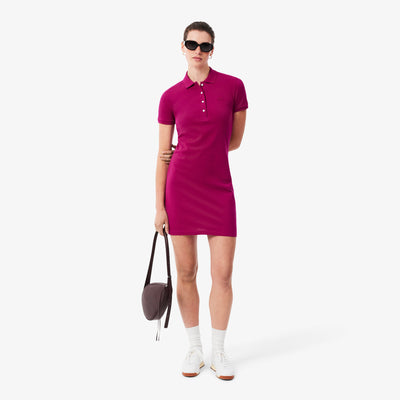Slim Fit Stretch Petit Piqué Polo Dress