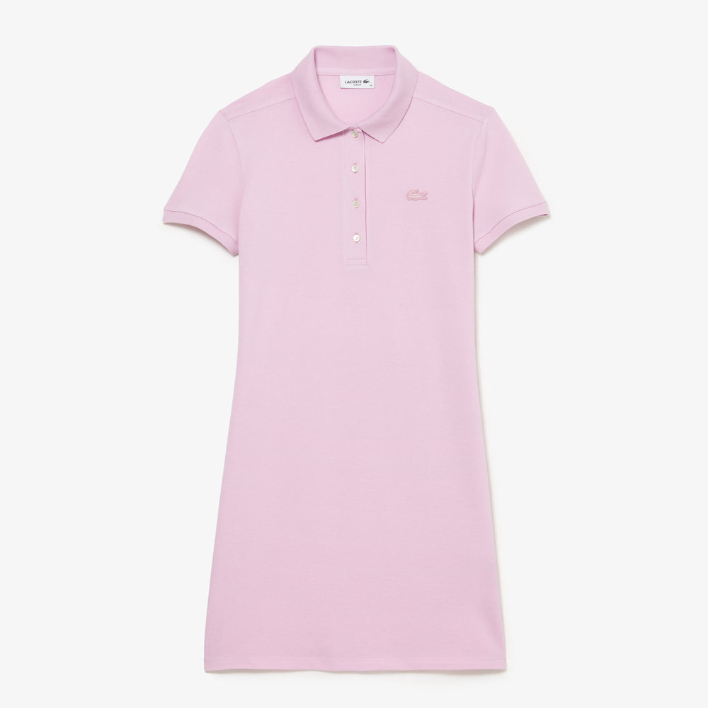 Slim Fit Stretch Mini Piqué Polo Dress