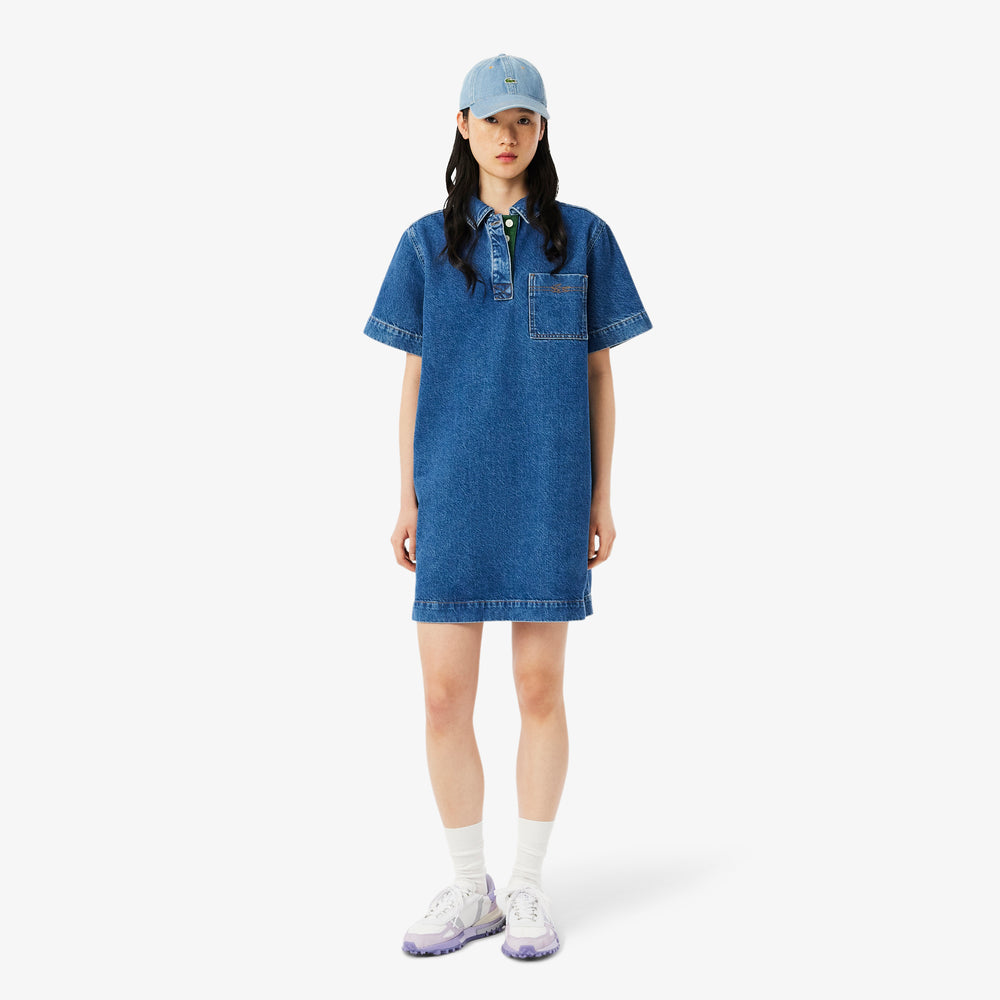 Oversized Cotton Denim Dress