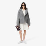 Pleated Polo Collar Dress