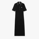 Slim Fit Diamanté Crocodile Polo Collar Dress