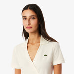 Stretch Mini Piqué Wrap Dress