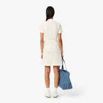 Stretch Mini Piqué Wrap Dress