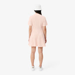 Flared Badge Accent Petit Piqué Dress