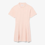 Flared Badge Accent Petit Piqué Dress
