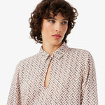 Fluid Crepe Shirt Collar Dress