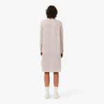 Fluid Crepe Shirt Collar Dress