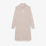 Fluid Crepe Shirt Collar Dress