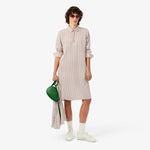Fluid Crepe Shirt Collar Dress