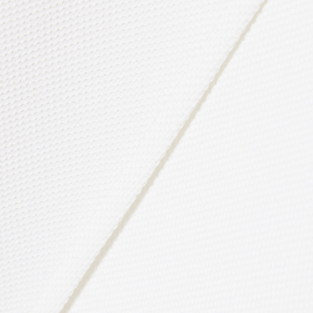 Long Pleated Fluid Piqué Dress