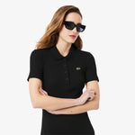 Long Ribbed Cotton Polo Dress