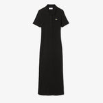 Long Ribbed Cotton Polo Dress