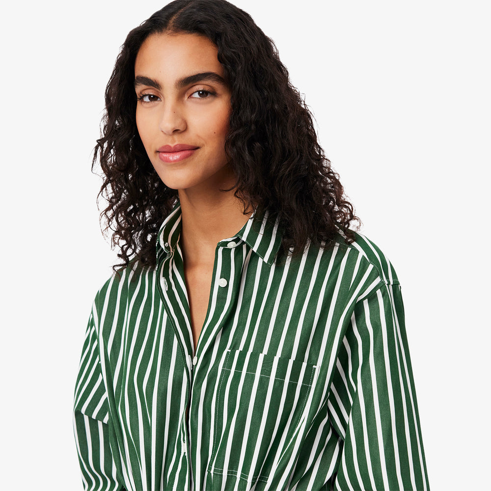 Relaxed Fit Poplin Shirt Dress