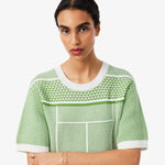 Tennis Court Jacquard Sweater Dress
