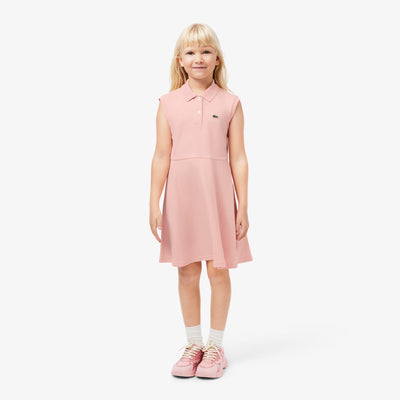 Sleeveless Stretch Piqué Polo Dress