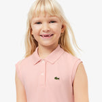 Sleeveless Stretch Piqué Polo Dress