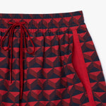 Graphic Print Short Draped Bermuda Shorts