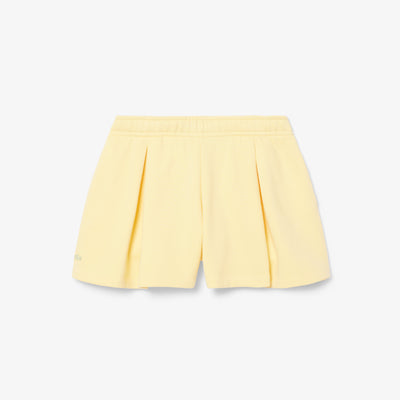 Pleated Fleece Shorts
