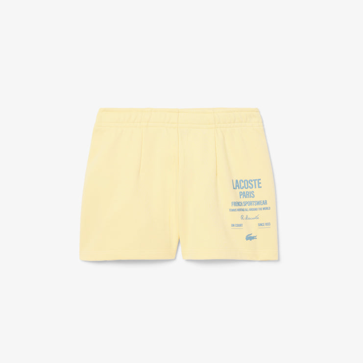 Pleated Fleece Shorts