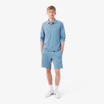 Regular Fit Logo Stripe Fleece Shorts