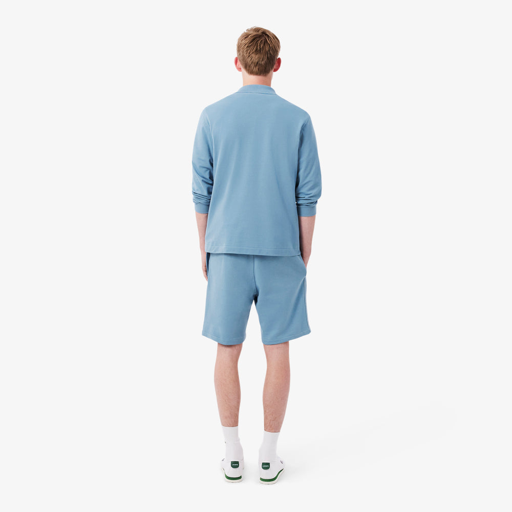 Regular Fit Logo Stripe Fleece Shorts