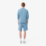 Regular Fit Logo Stripe Fleece Shorts