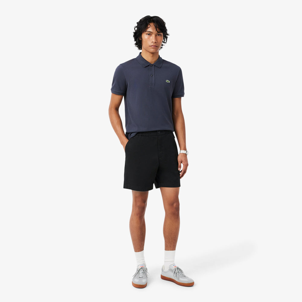 Regular Fit Stretch Cotton Shorts