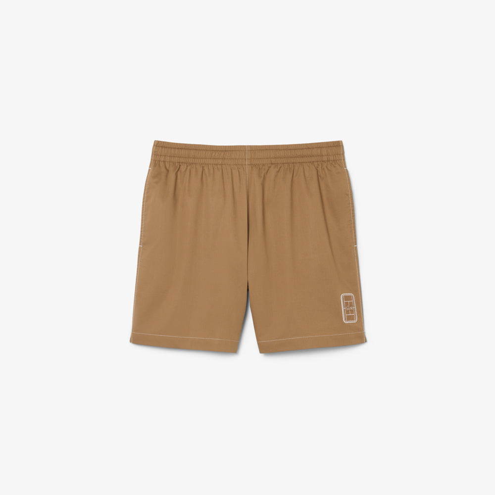 Relaxed Fit Cotton Twill Shorts