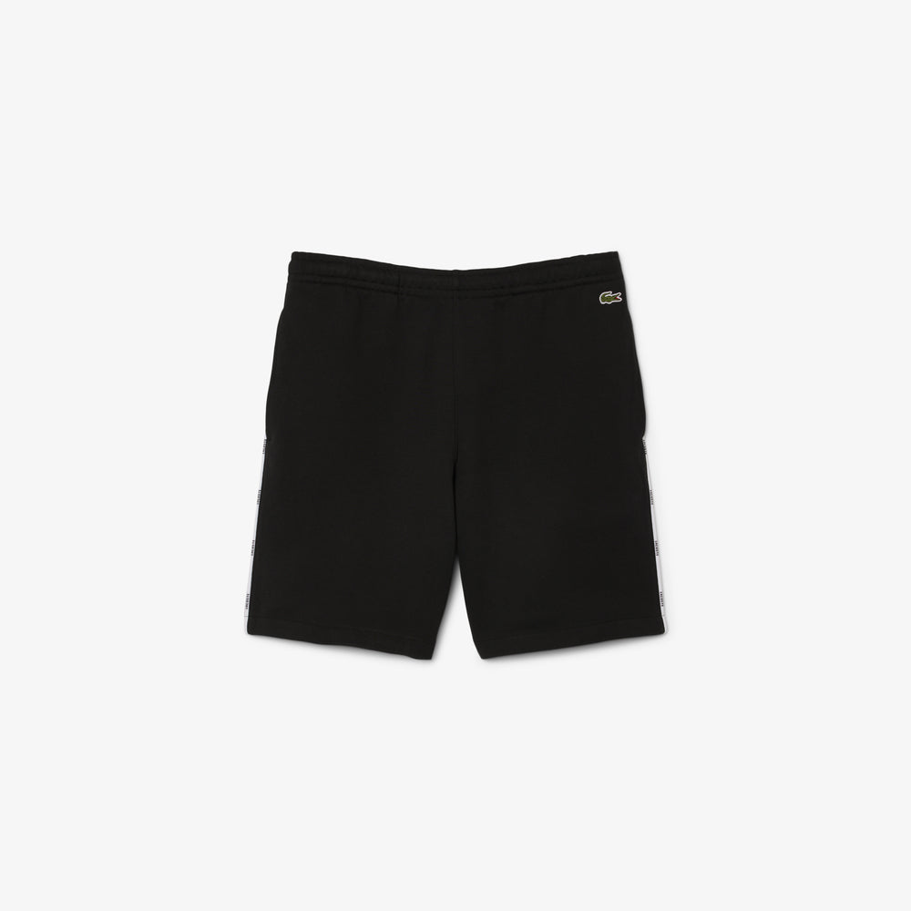 Logo Trim Cotton Fleece Shorts