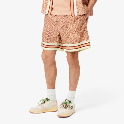 Lightweight Monogram Print Shorts
