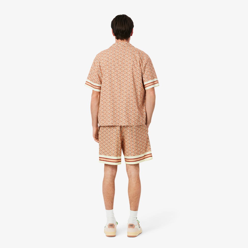 Lightweight Monogram Print Shorts