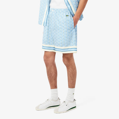 Lightweight Monogram Print Shorts