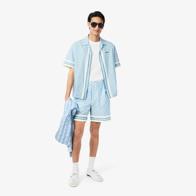 Lightweight Monogram Print Shorts