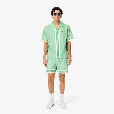 Lightweight Monogram Print Shorts