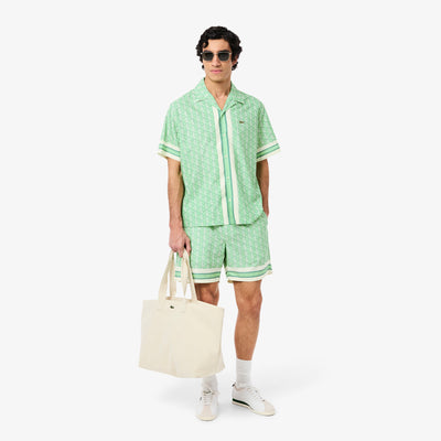 Lightweight Monogram Print Shorts