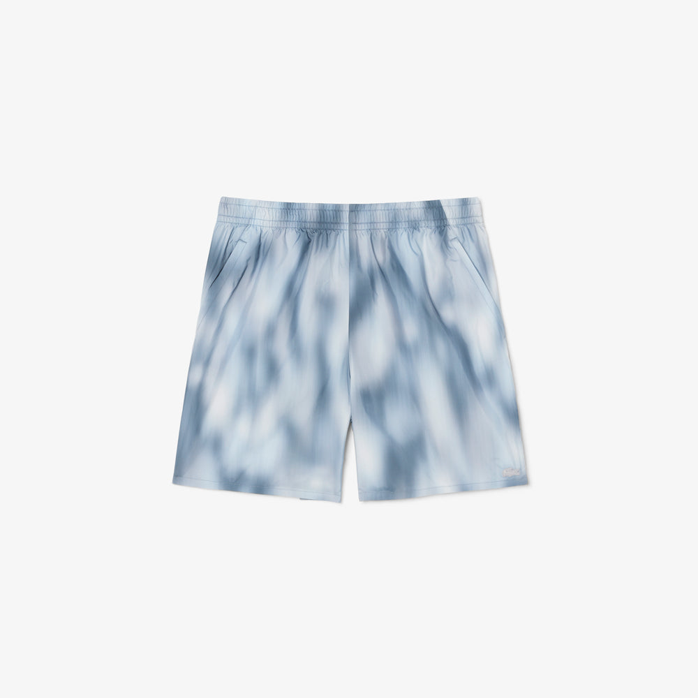 Relaxed Fit Printed Taffeta Shorts