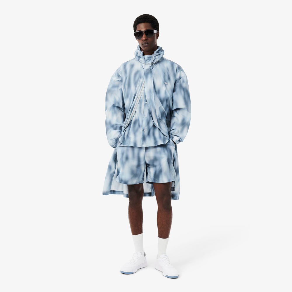 Relaxed Fit Printed Taffeta Shorts