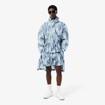 Relaxed Fit Printed Taffeta Shorts