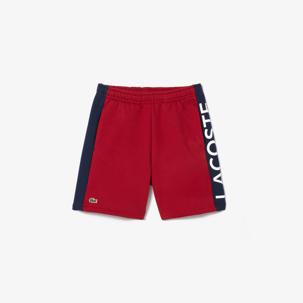 Kids’ Lacoste Colour-Stripe Organic Cotton Shorts