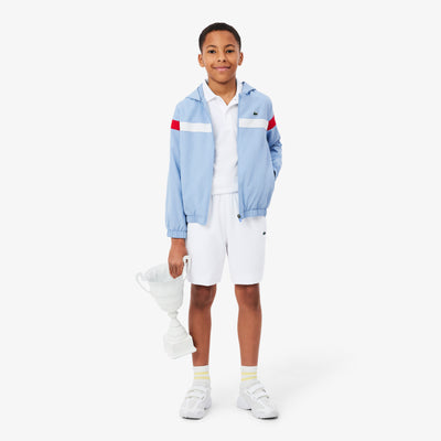 Colorblock Diamond Taffeta Sport Shorts