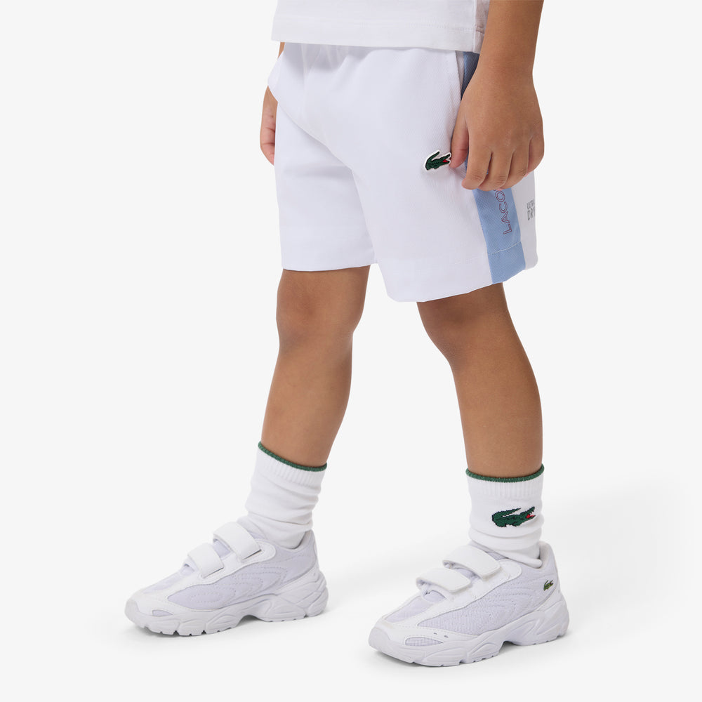 Colorblock Diamond Taffeta Sport Shorts