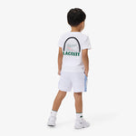 Colorblock Diamond Taffeta Sport Shorts