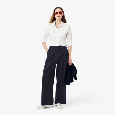 Wide Fit Stretch Gabardine Chino Pants