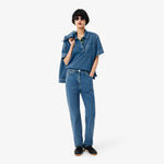 Straight Cut High Waist Denim Jeans